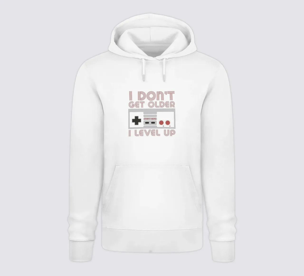 I don't get older, I level up felpa con cappuccio da edsonramosart