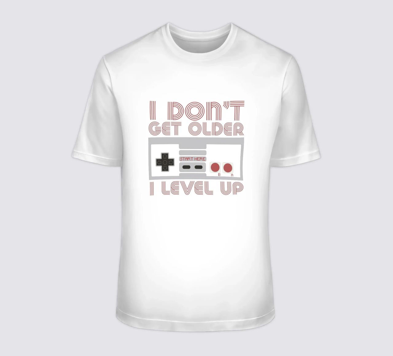 I don't get older, I level up t-shirt da edsonramosart