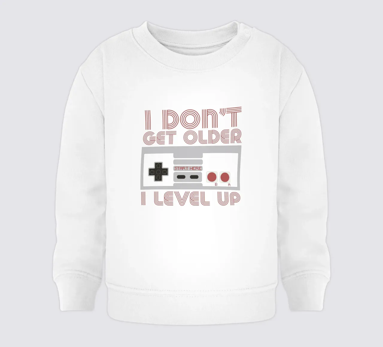 I don't get older, I level up Baby Sweatshirt von edsonramosart