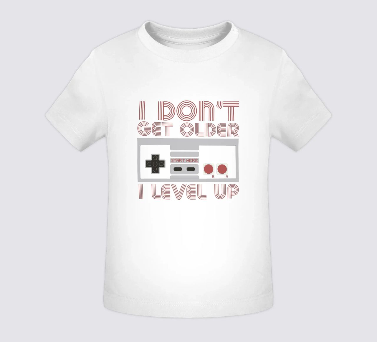 I don't get older, I level up maglietta neonato da edsonramosart