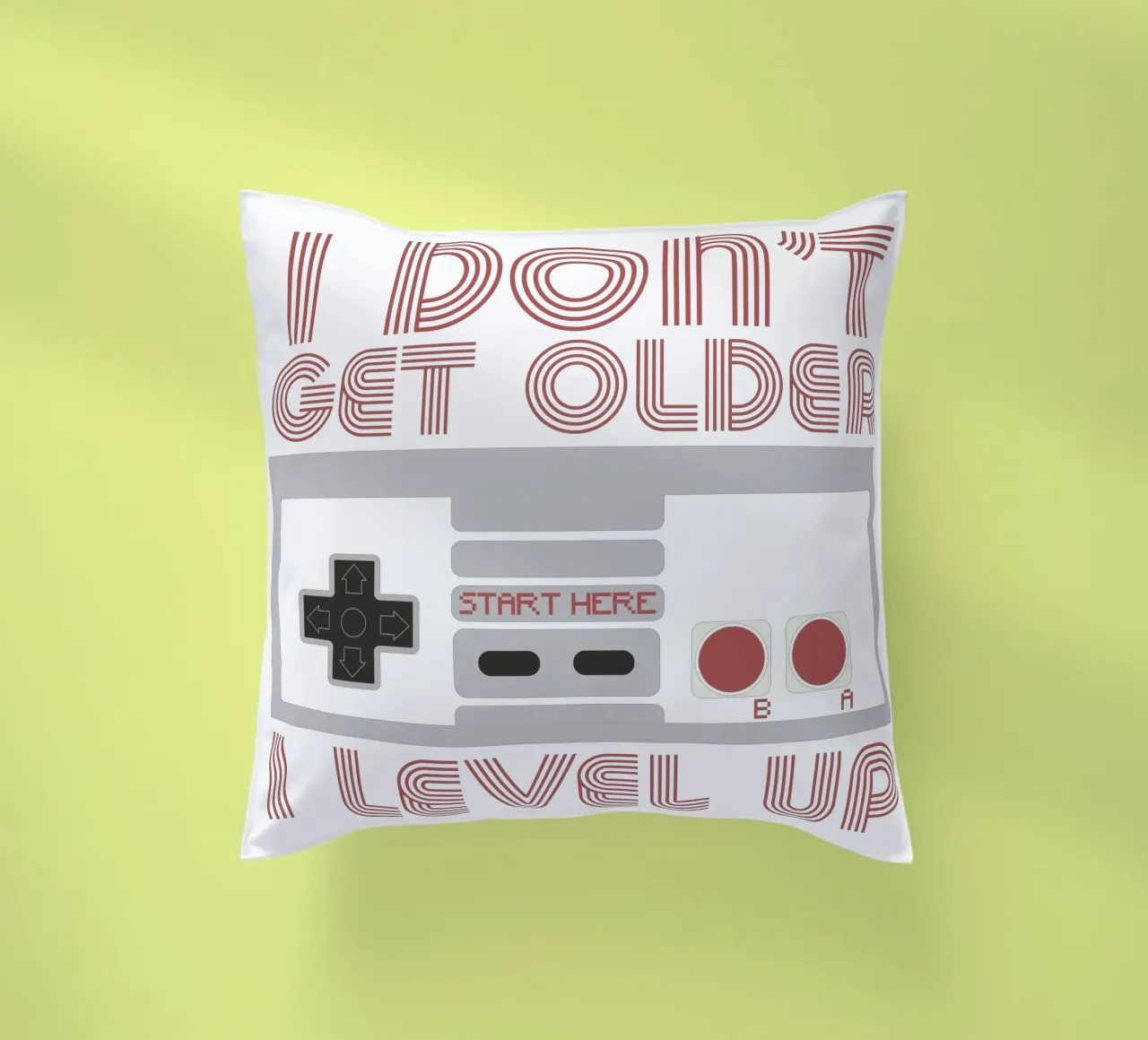 I don't get older, I level up cuscino da edsonramosart