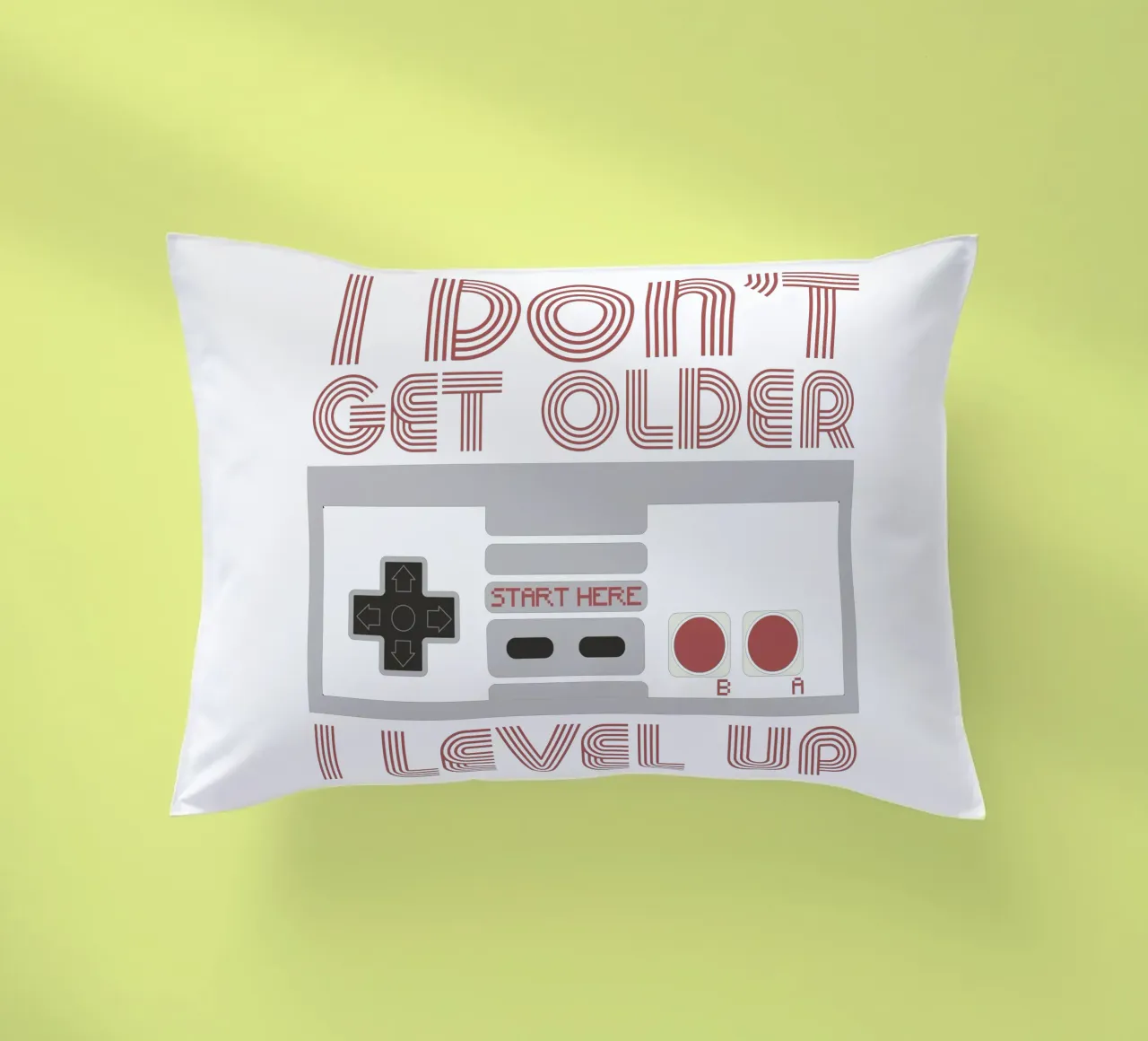 I don't get older, I level up Kissen von edsonramosart
