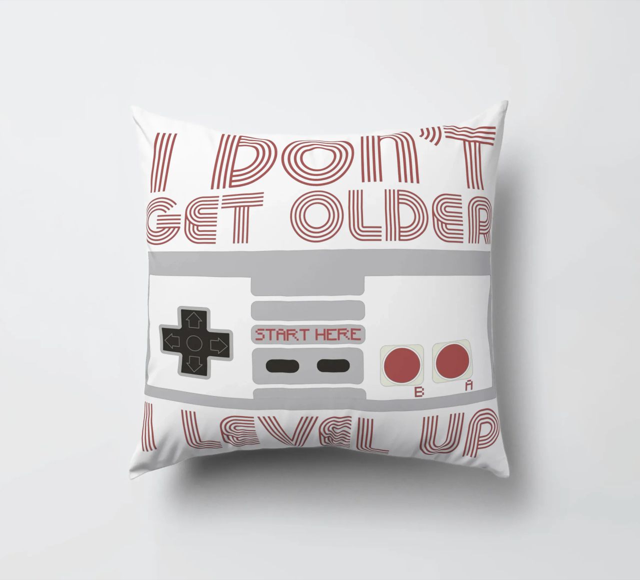 I don't get older, I level up cuscino da edsonramosart