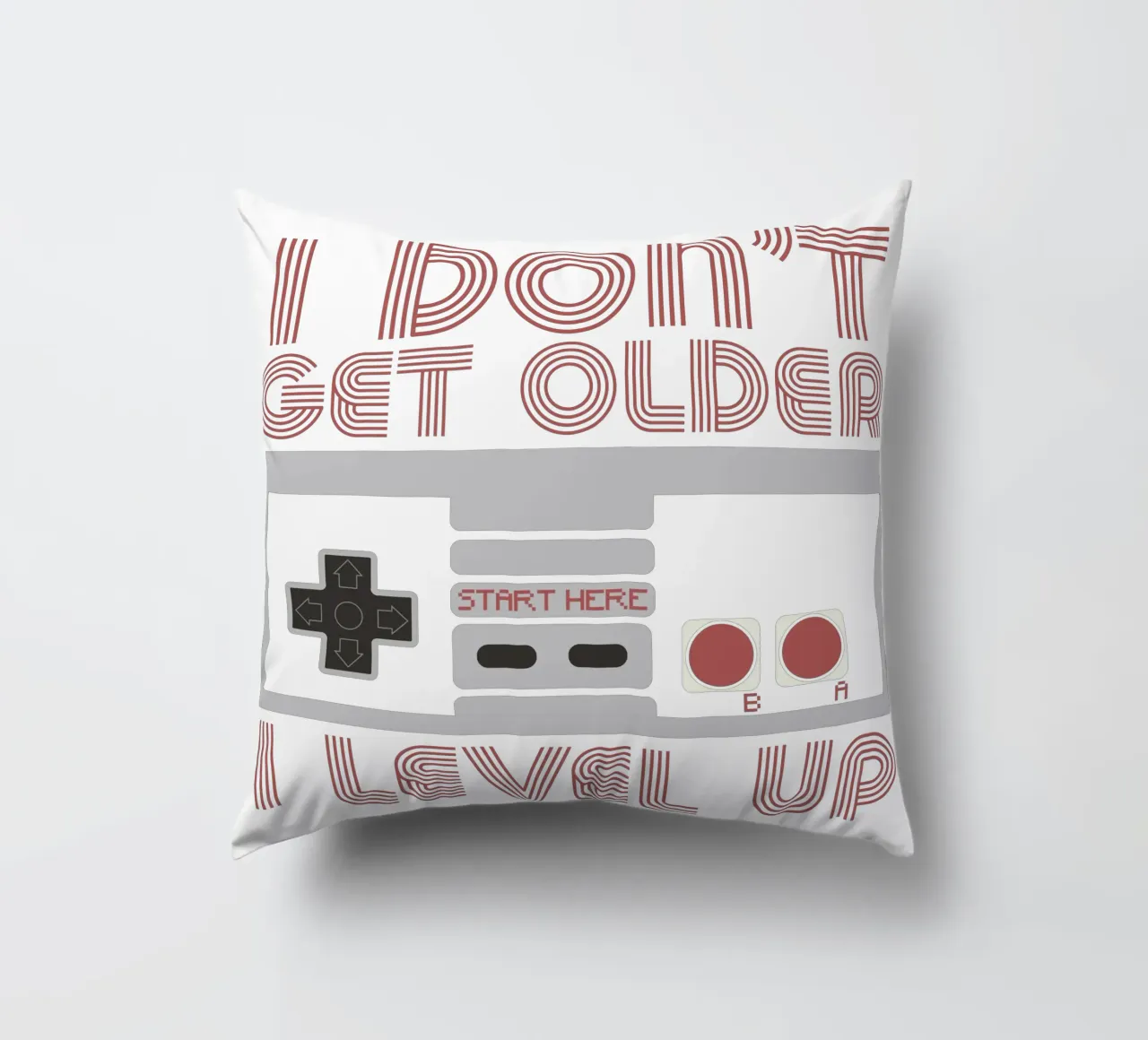 I don't get older, I level up cuscino da edsonramosart