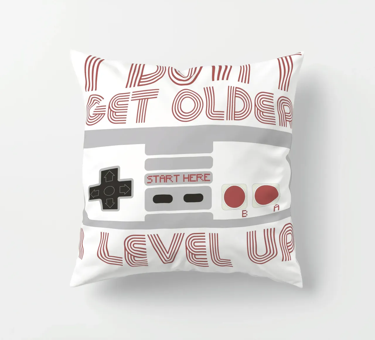 I don't get older, I level up cuscino da edsonramosart
