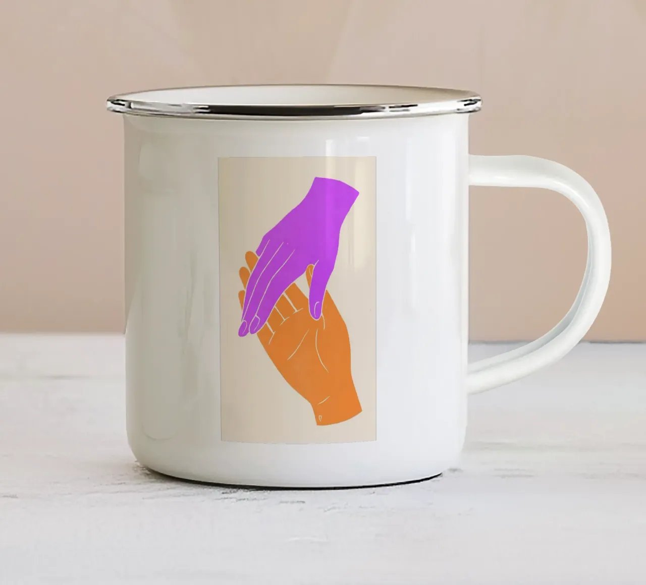 Insieme ora tazza in smalto da KUNSTstück