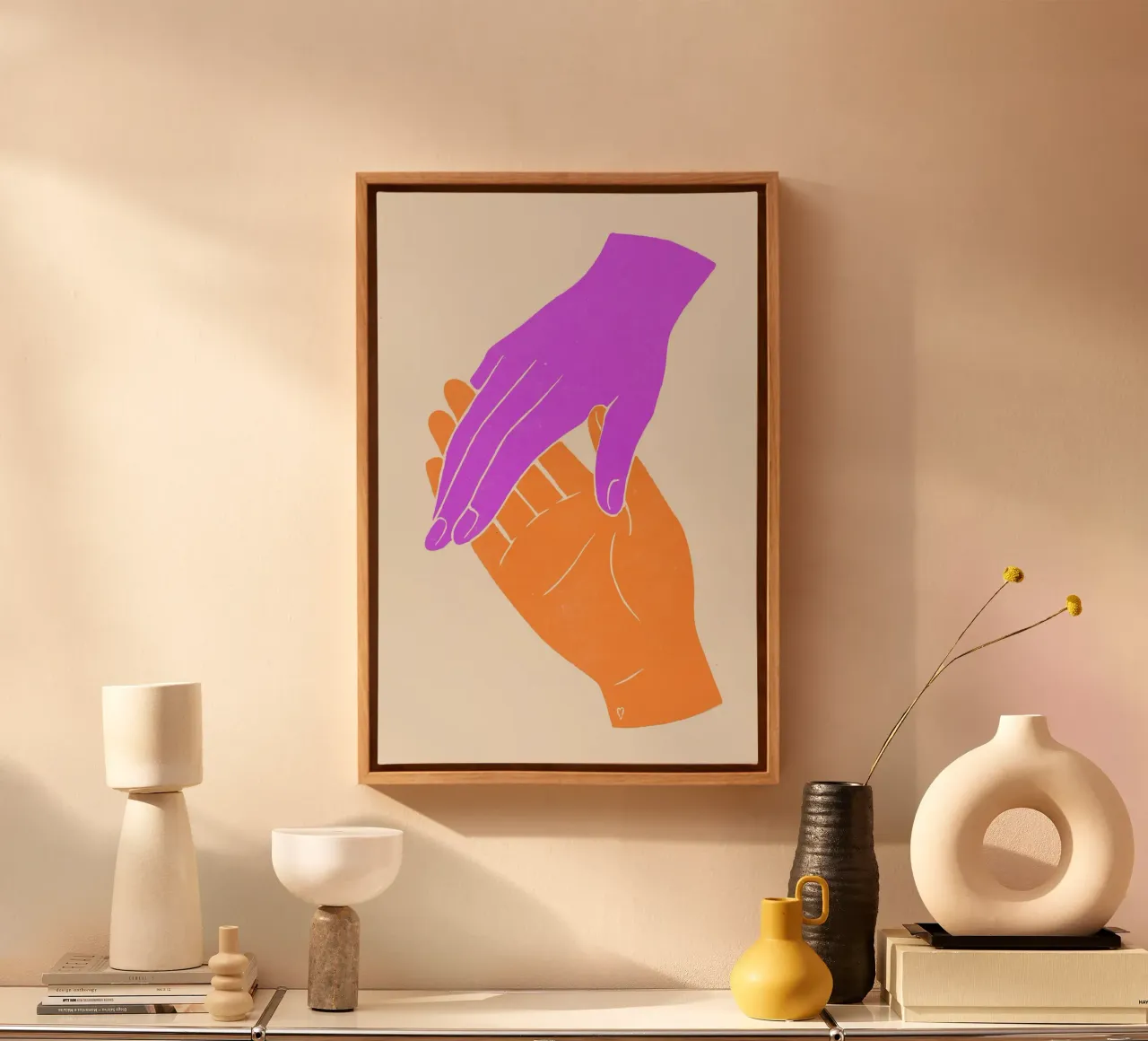 Insieme ora tela con Cornice a cassetta da KUNSTstück
