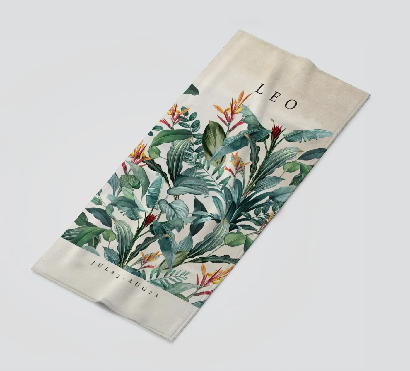 LEO beach towel by burcukorkmazyurek