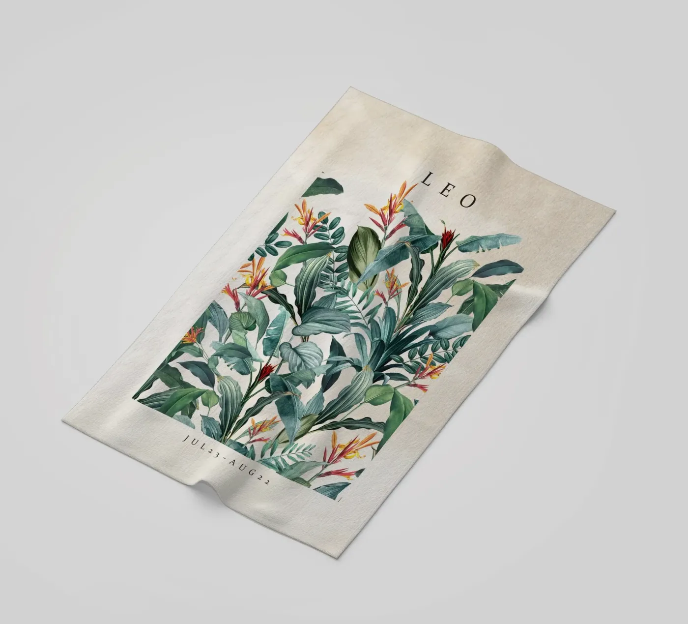 LEO beach towel by burcukorkmazyurek