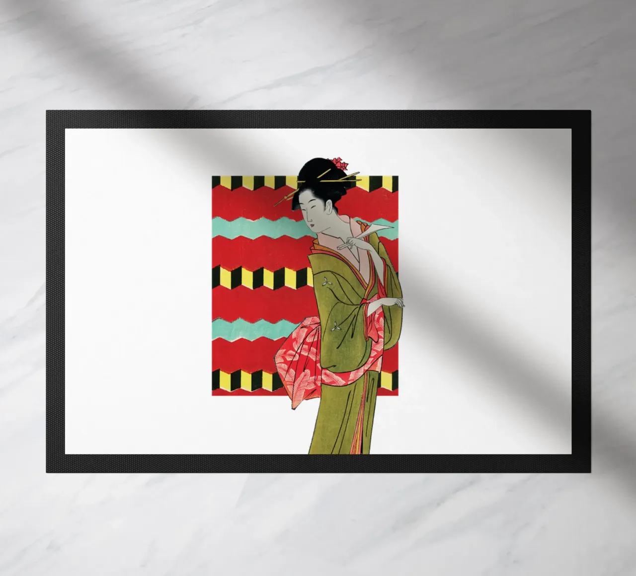 Griglia e grazia: Bijin-ga | Press Play Art Print Collage zerbino da Press Play Art Prints