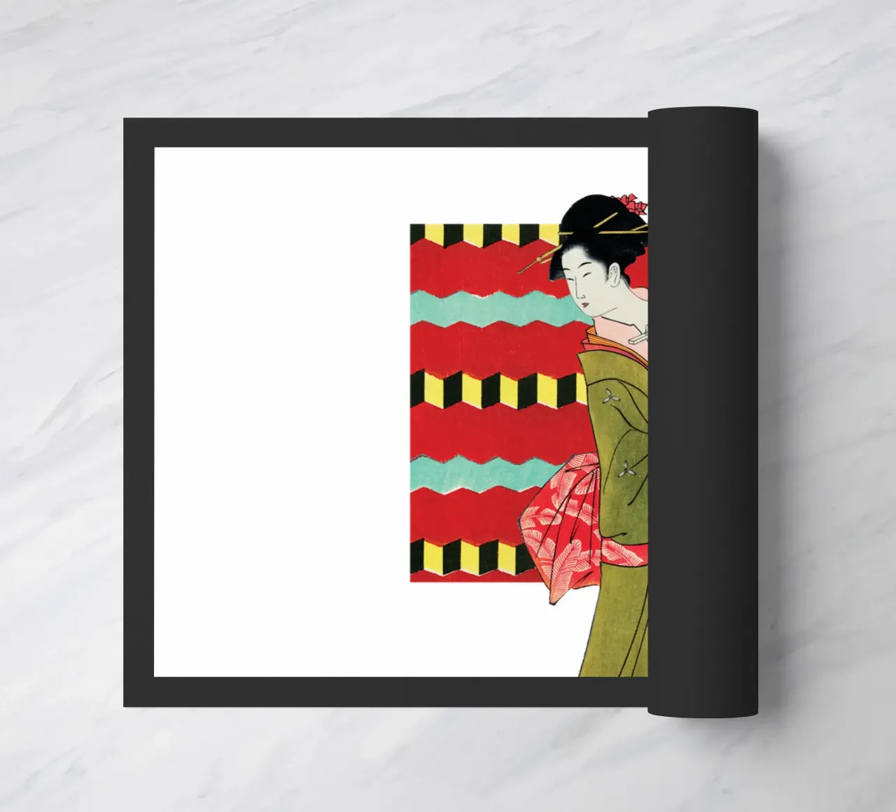 Griglia e grazia: Bijin-ga | Press Play Art Print Collage zerbino da Press Play Art Prints