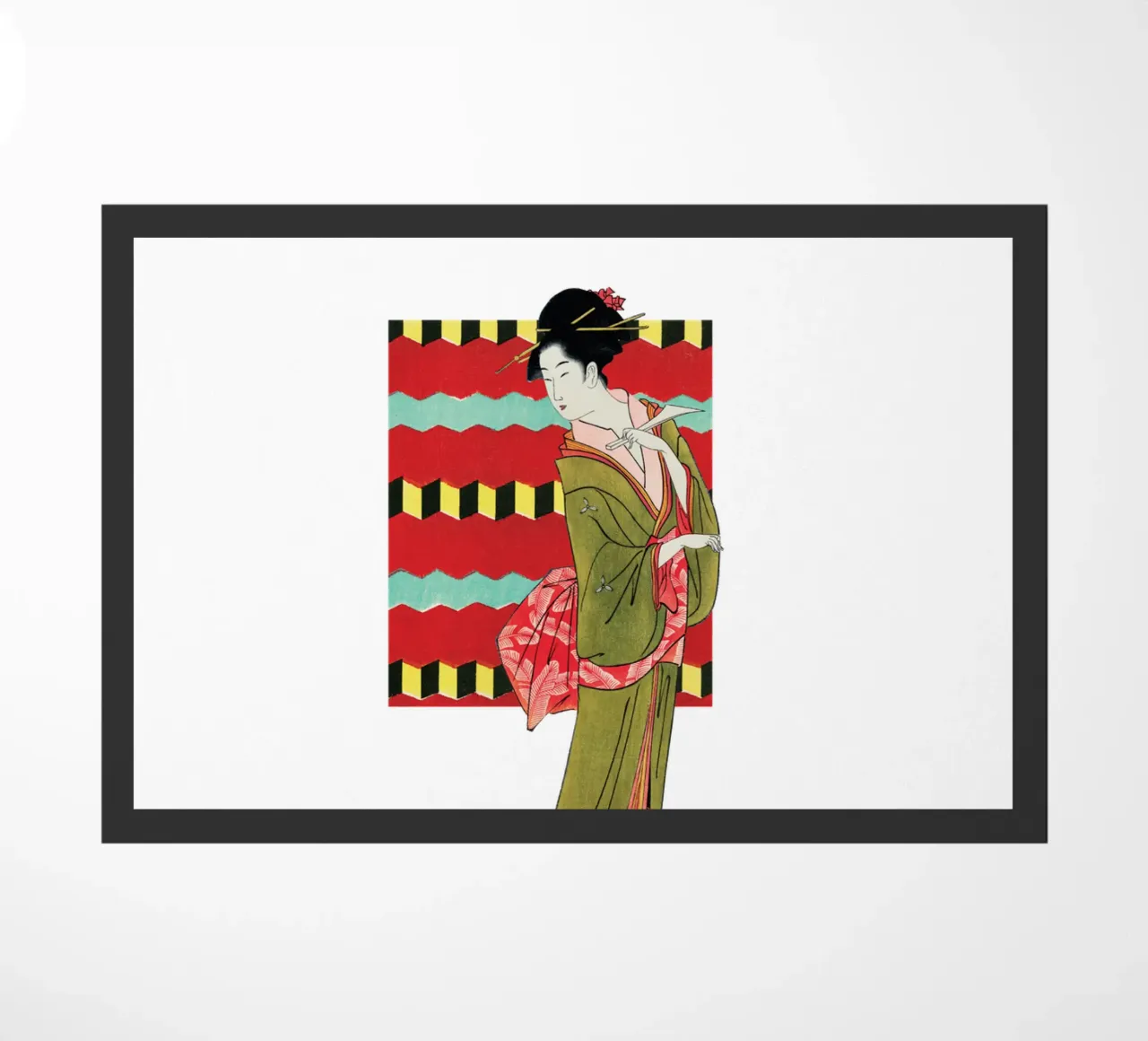 Griglia e grazia: Bijin-ga | Press Play Art Print Collage zerbino da Press Play Art Prints