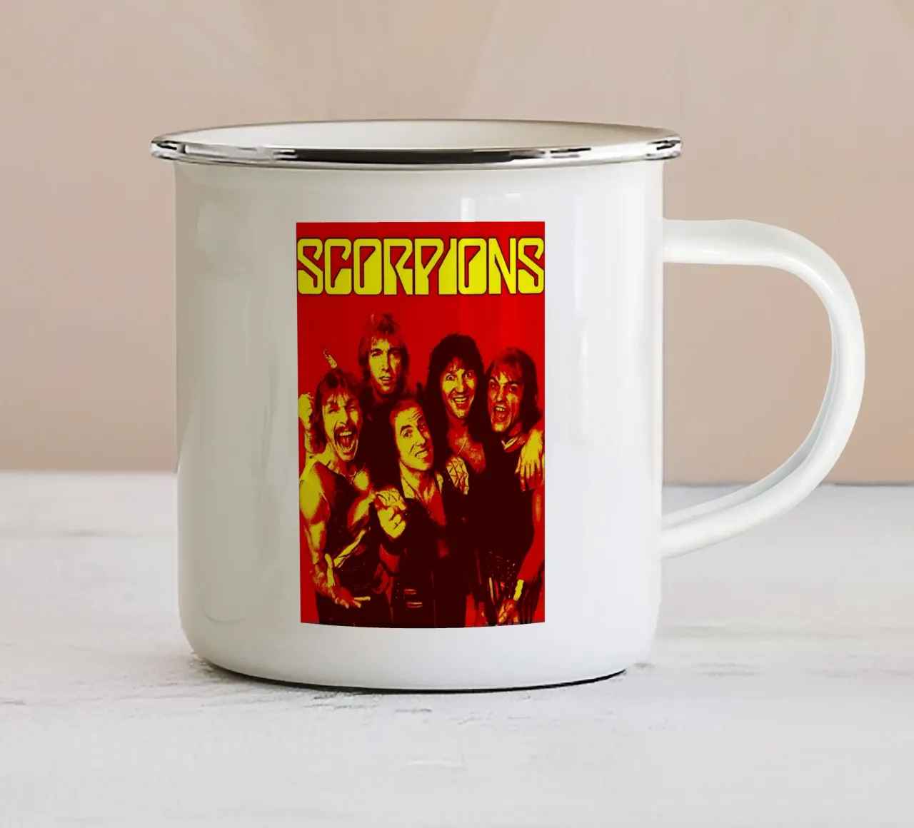 Scorpions BAND ART tazza in smalto da vanhesling
