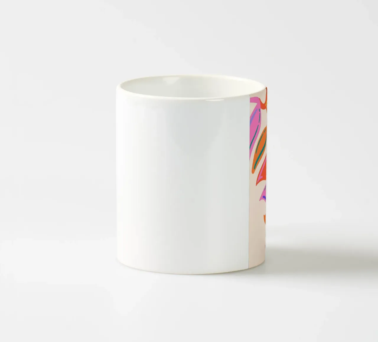 Colorful abstract leaves tazza in ceramica da LisaArtes