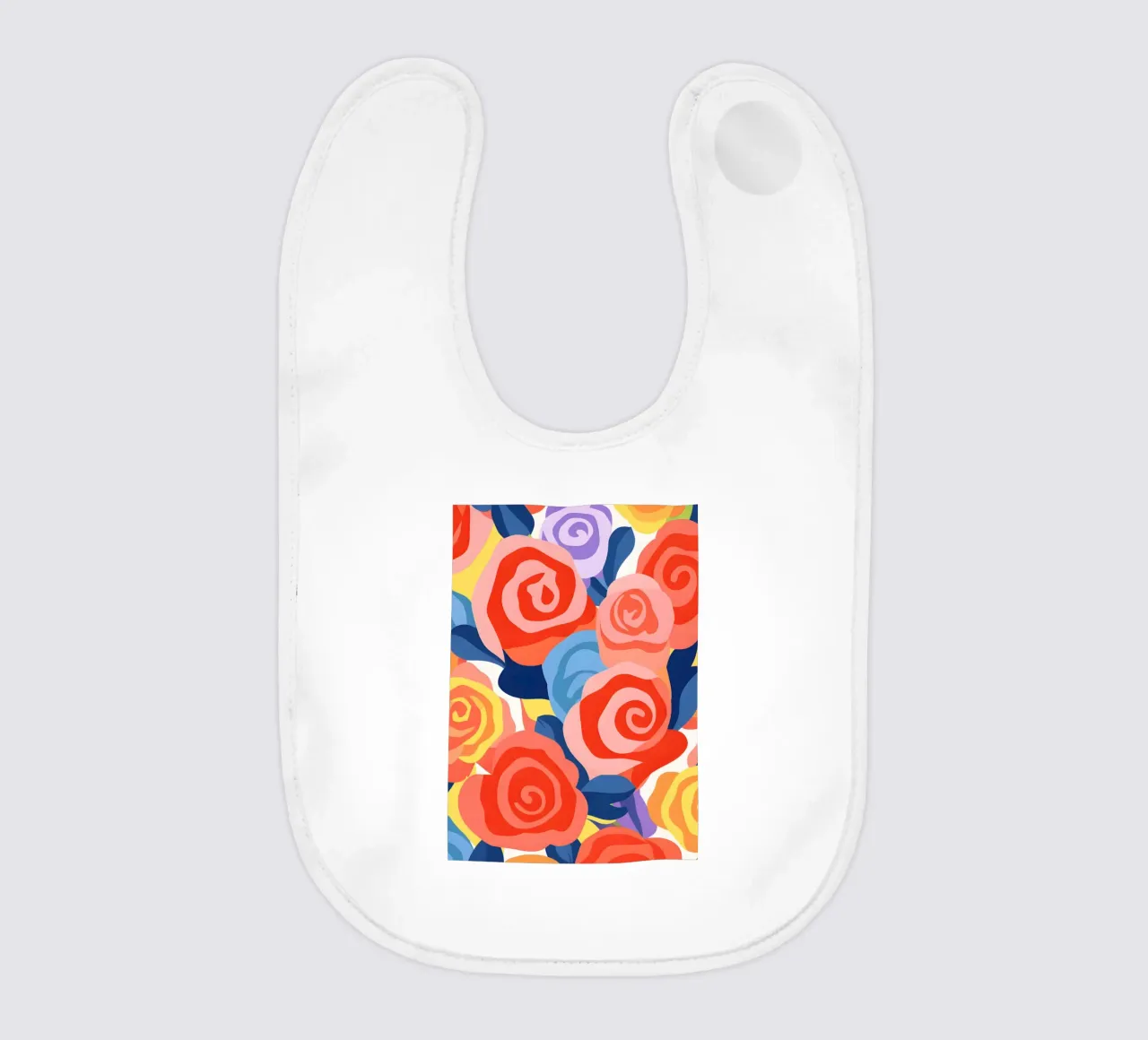 Roses baby bib by LisaArtes