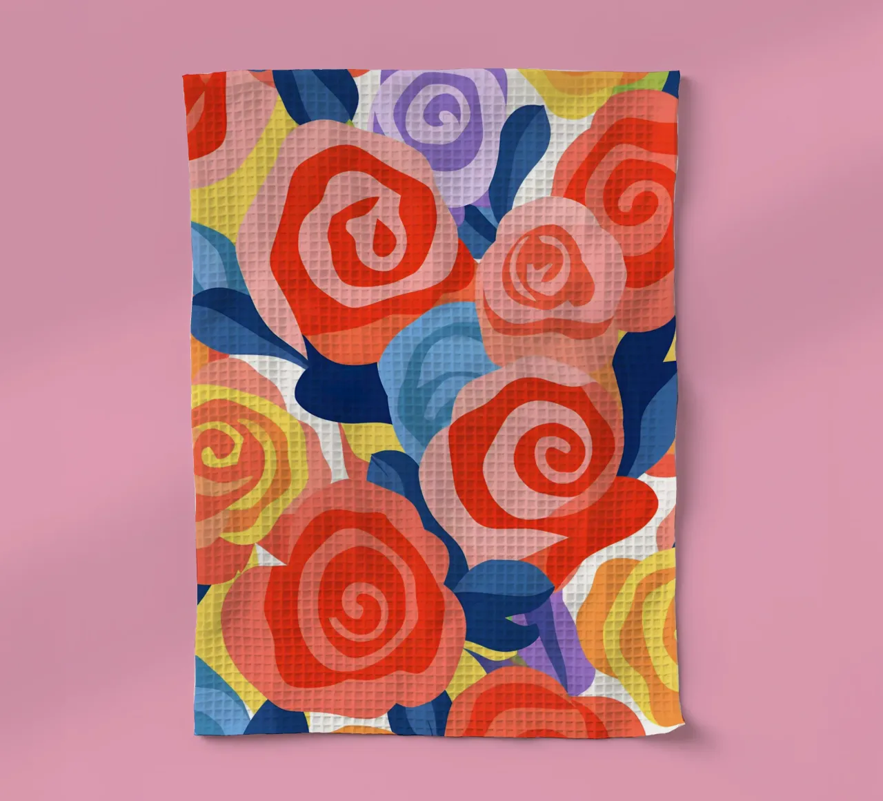 Roses tea towel by LisaArtes