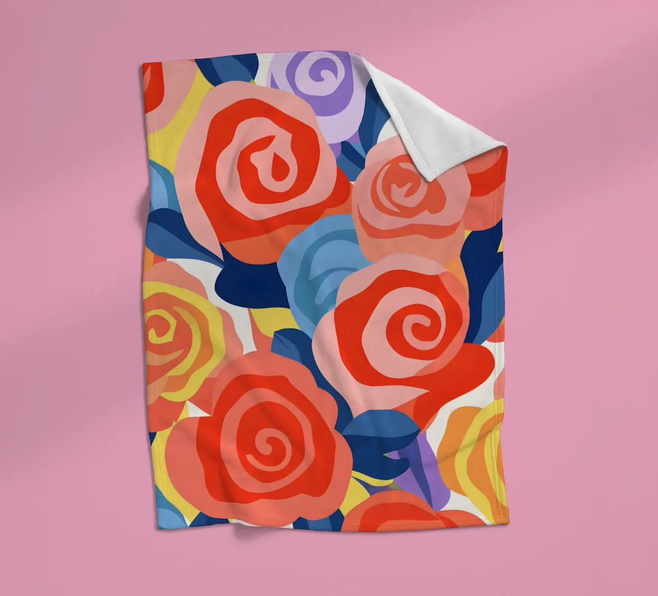 Roses fleece blanket by LisaArtes