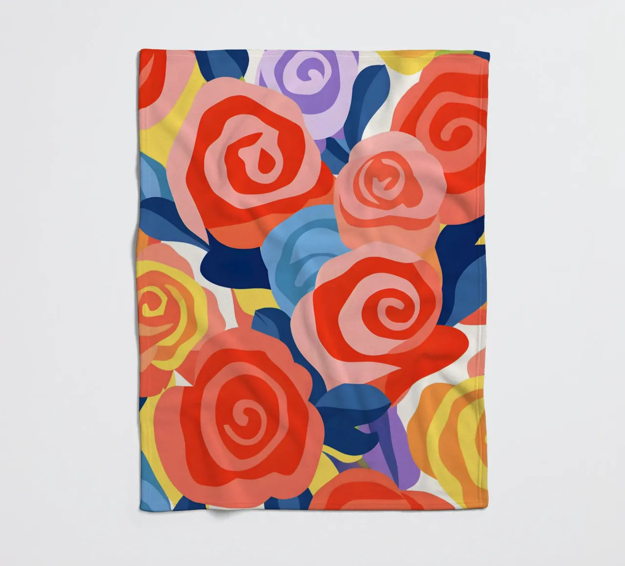 Roses fleece blanket by LisaArtes