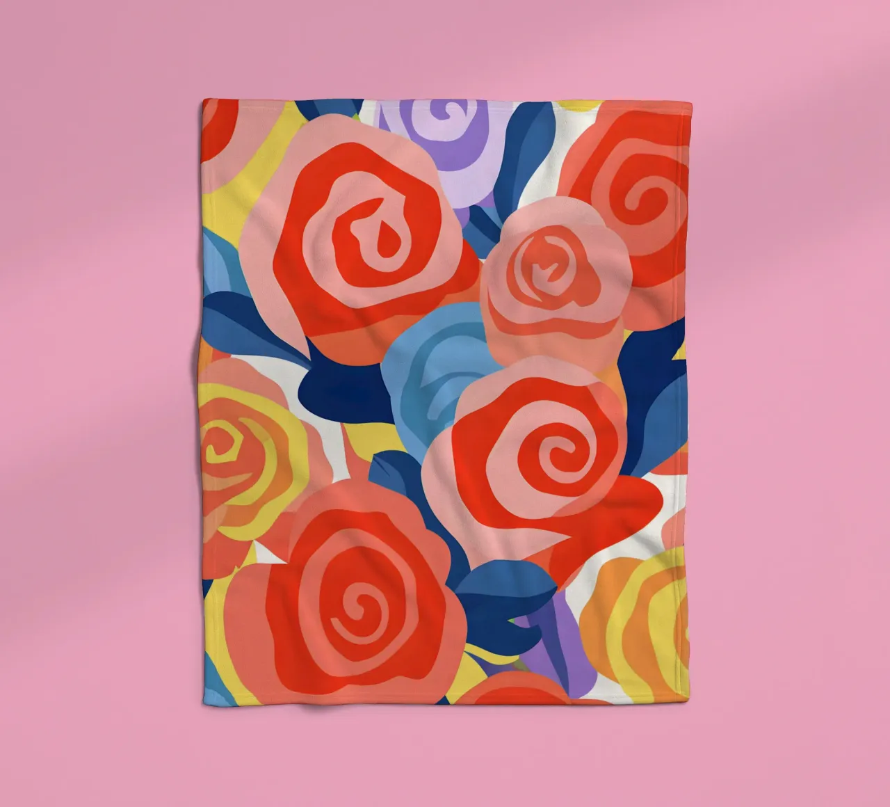 Roses fleece blanket by LisaArtes