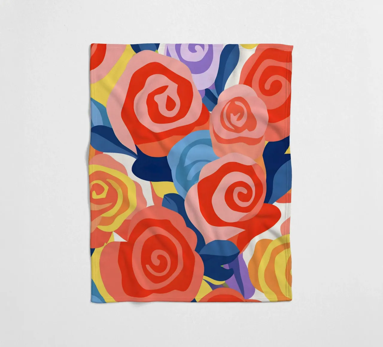 Roses fleece blanket by LisaArtes