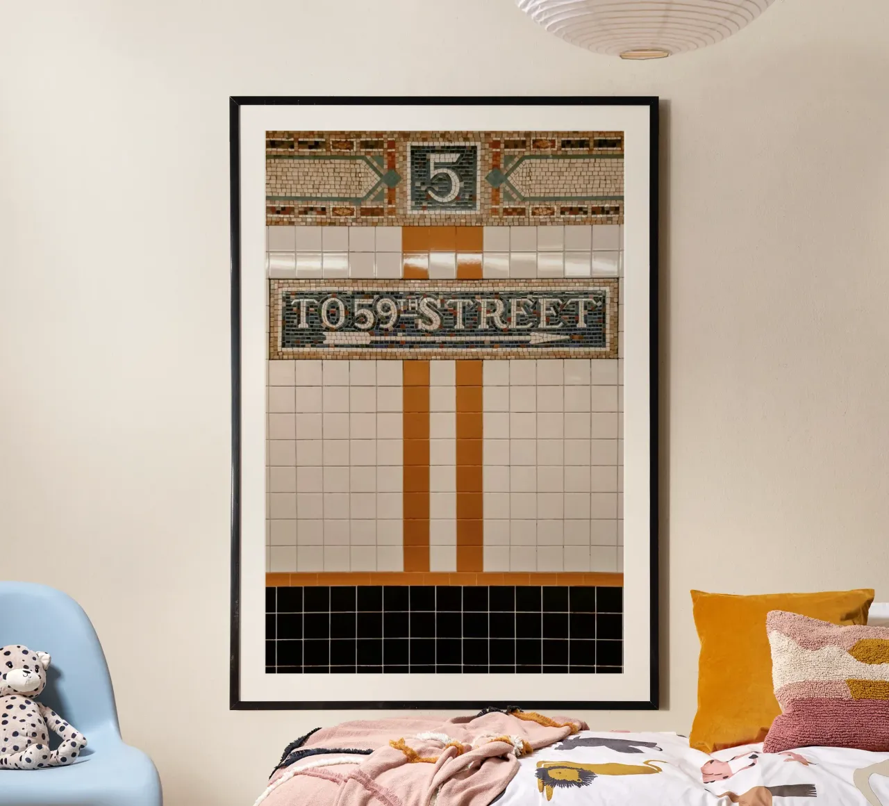 New York no.19 poster con telaio in plastica da Froilein Juno
