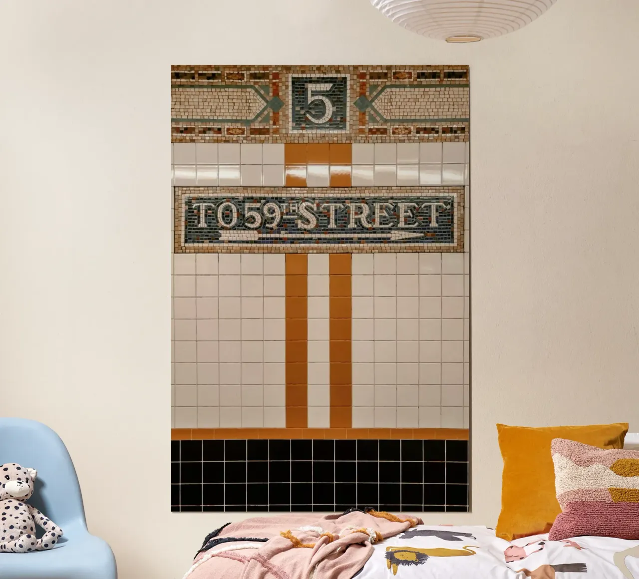 New York no.19 poster con telaio in plastica da Froilein Juno