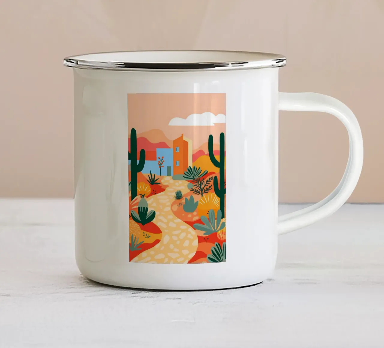 Desert tazza in smalto da LisaArtes