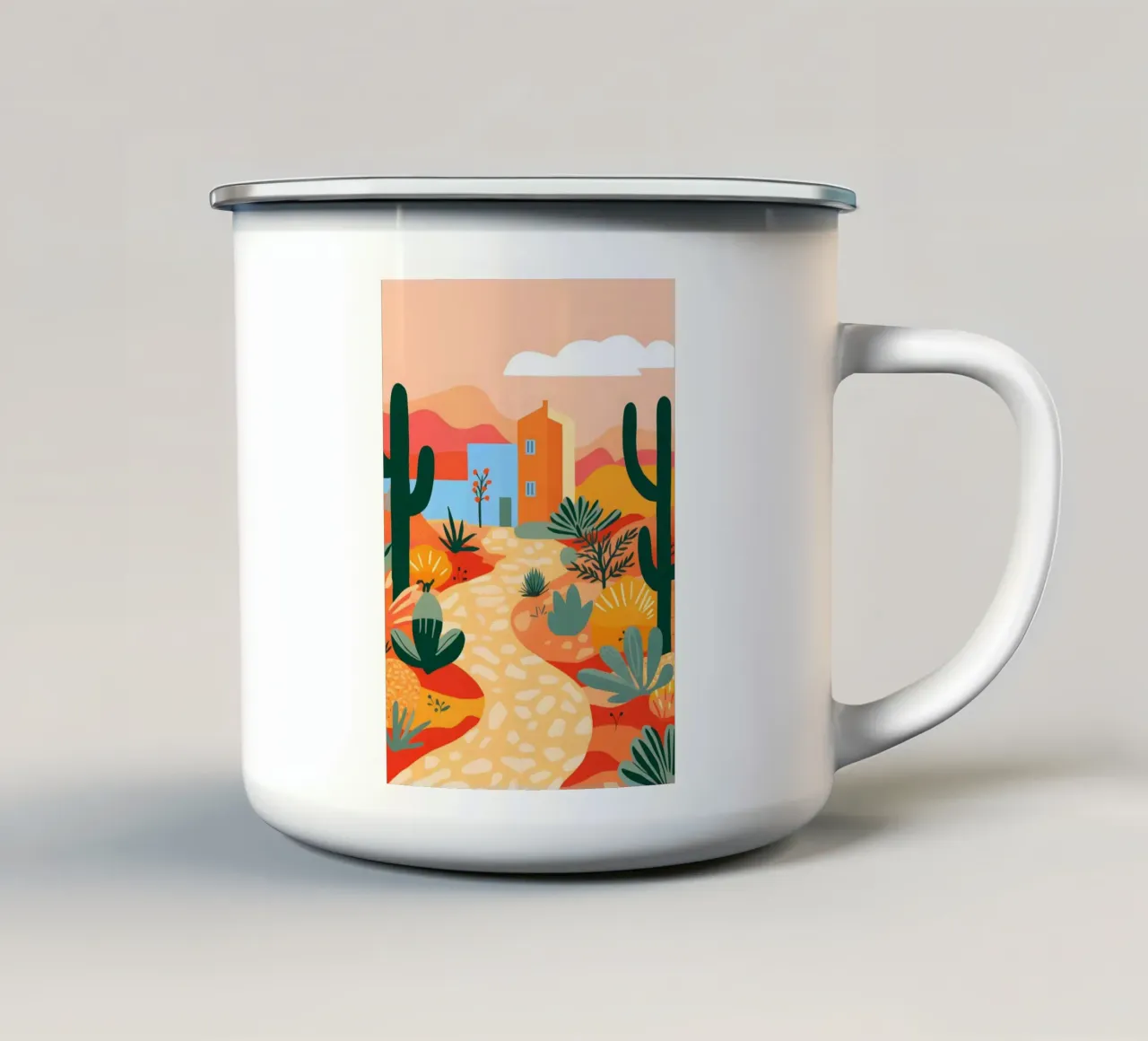 Desert tazza in smalto da LisaArtes