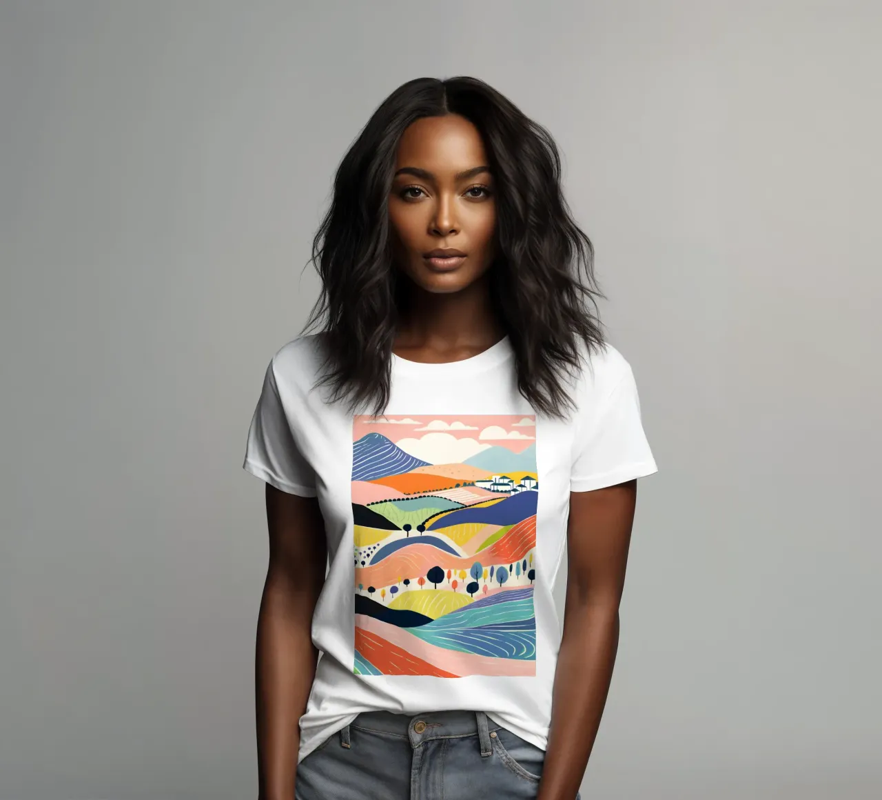 Hills women's fitted t-shirt by LisaArtes