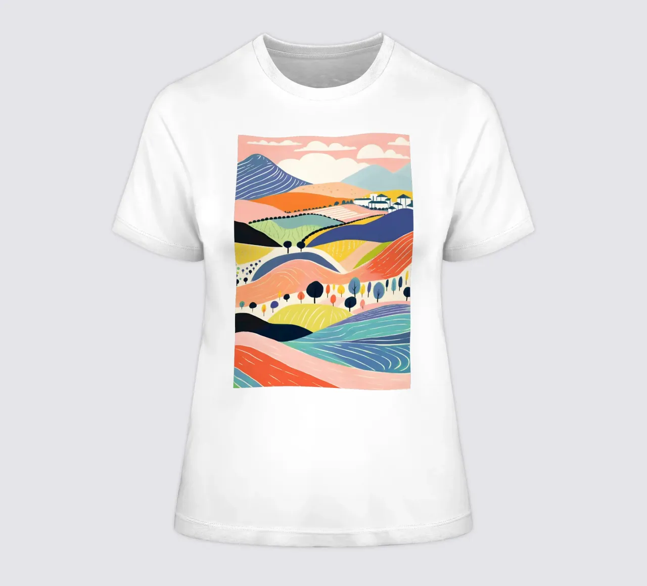 Hills women's fitted t-shirt by LisaArtes