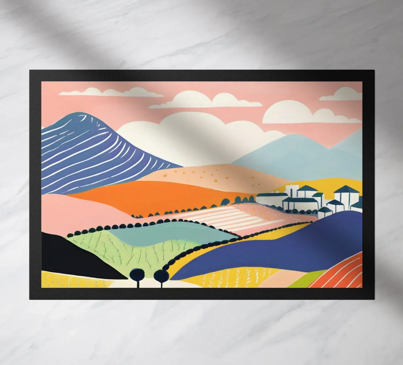 Hills doormat by LisaArtes