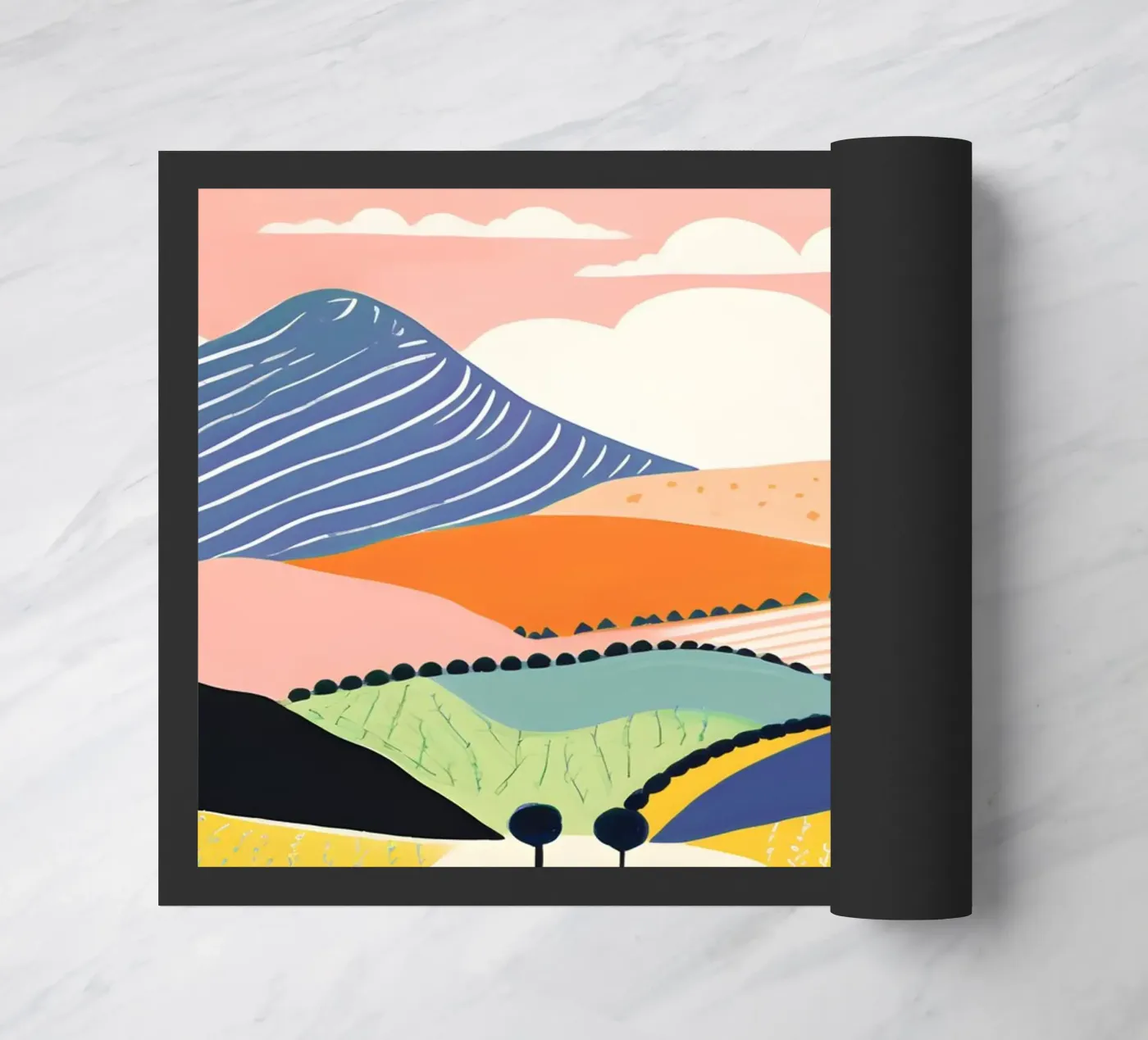 Hills doormat by LisaArtes