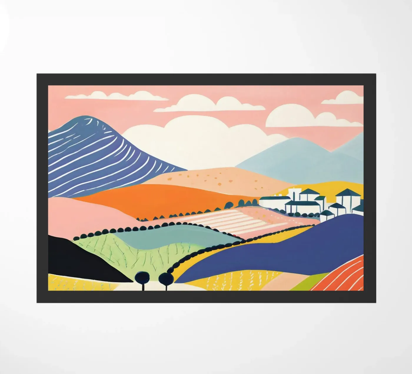 Hills doormat by LisaArtes