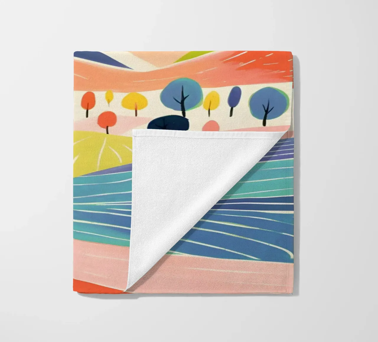 Hills beach towel by LisaArtes