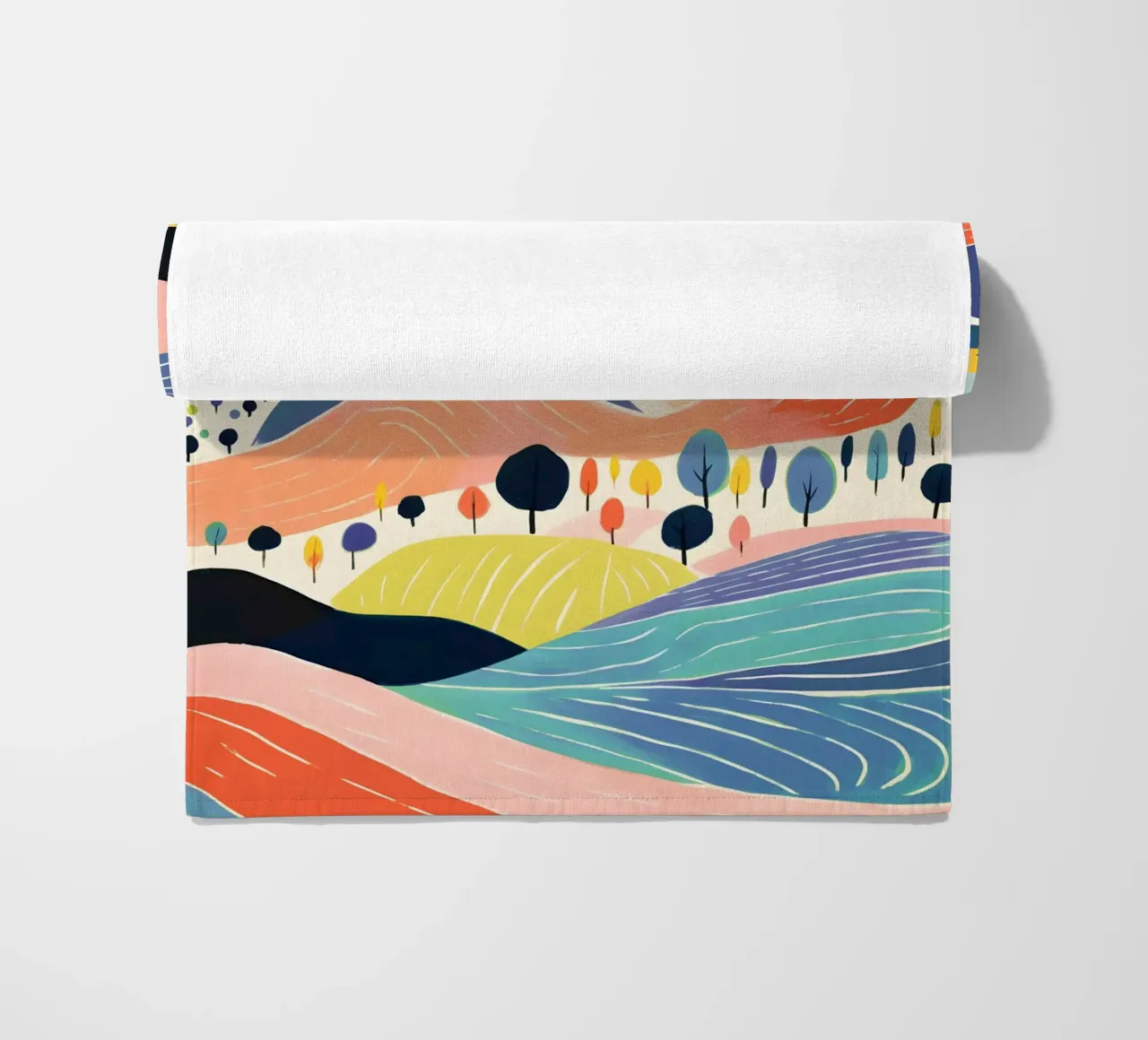 Hills beach towel by LisaArtes