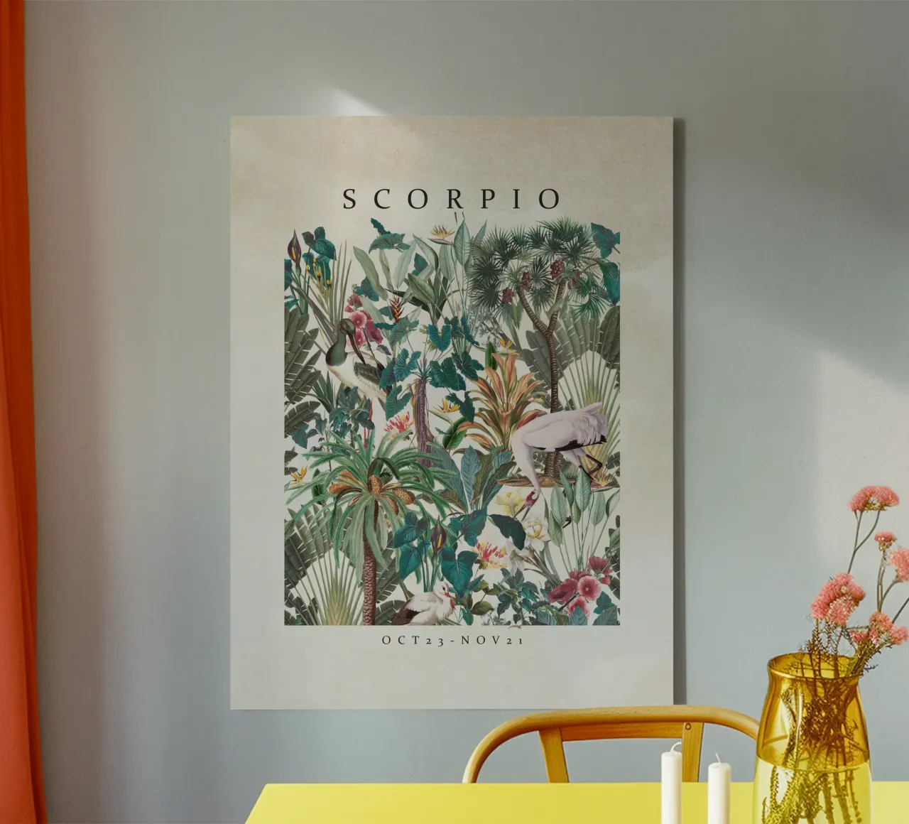 SCORPIO canvas with Floater frame by burcukorkmazyurek
