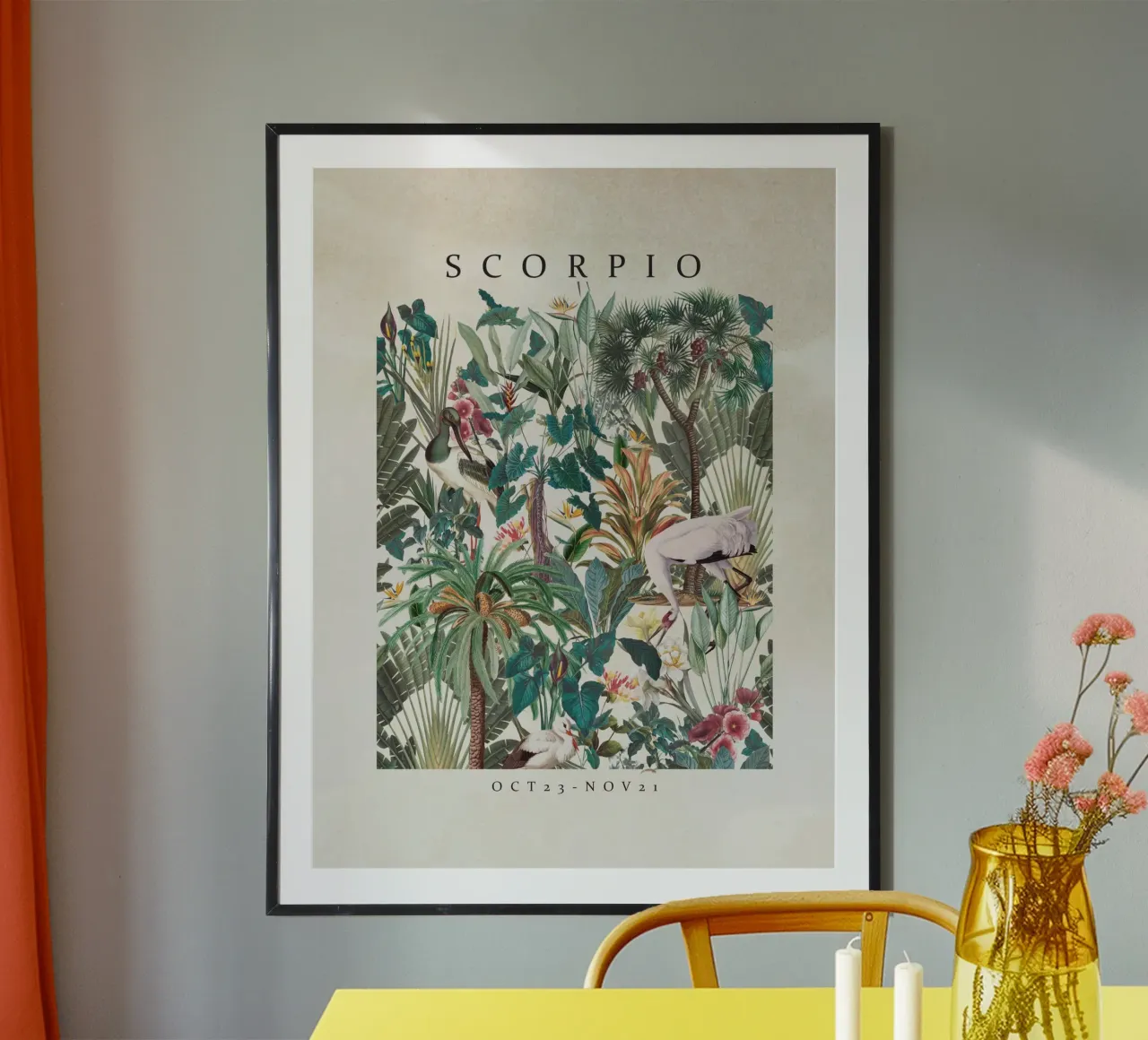 SCORPIO poster con telaio in legno da burcukorkmazyurek