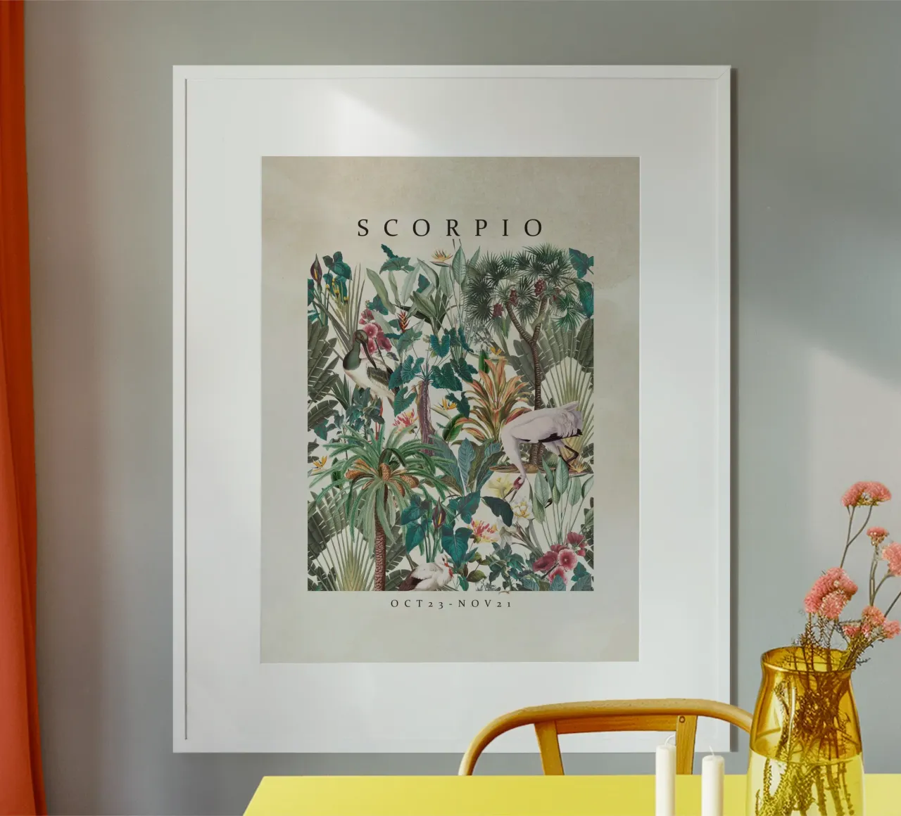 SCORPIO poster con telaio in legno da burcukorkmazyurek