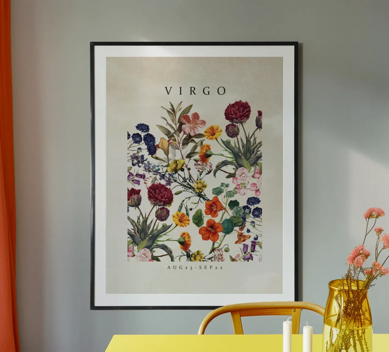 VIRGO poster con telaio in legno da burcukorkmazyurek