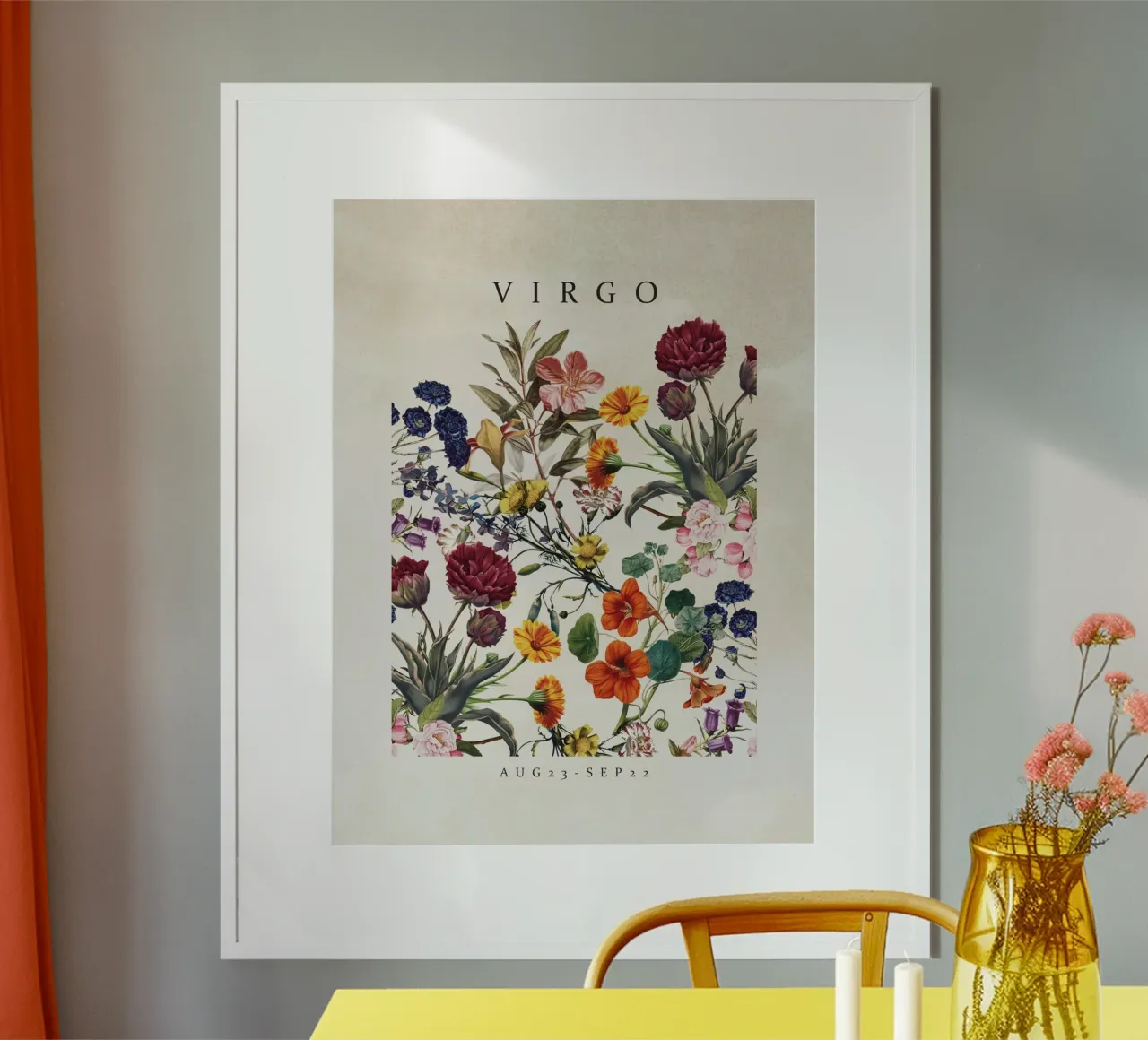 VIRGO poster con telaio in legno da burcukorkmazyurek