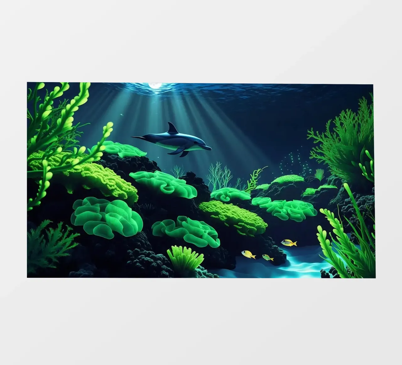 ✨🐬 Dolphin ✦ Silent Currents 🌙 photo wallpaper by LUMAQUA STUDIO