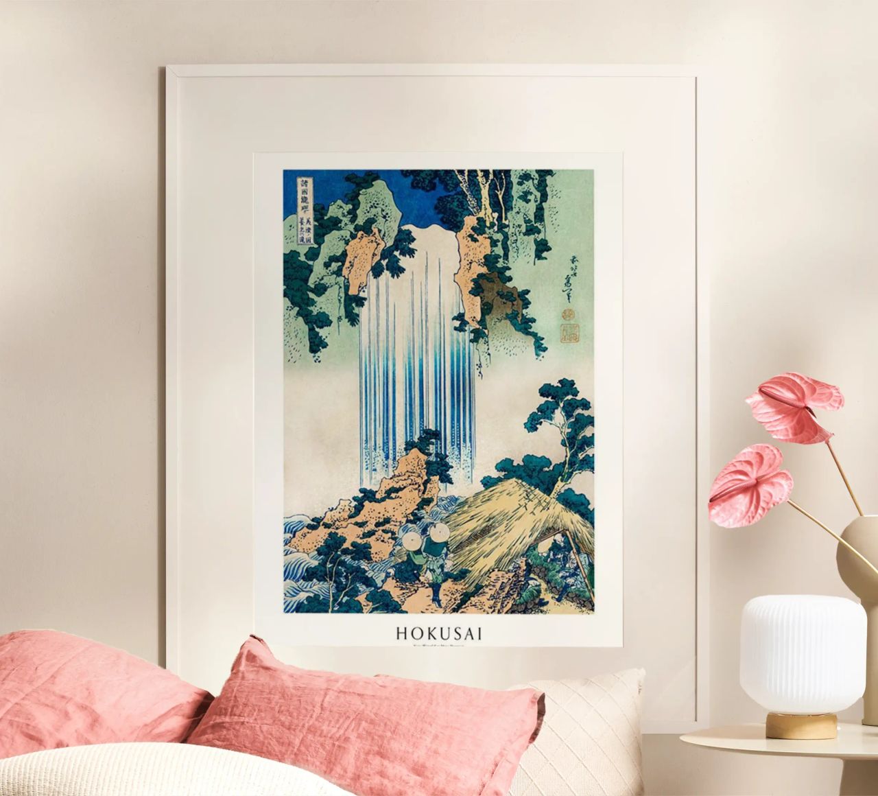bergen watervallen heuvels rivieren hokusai poster van ungker store