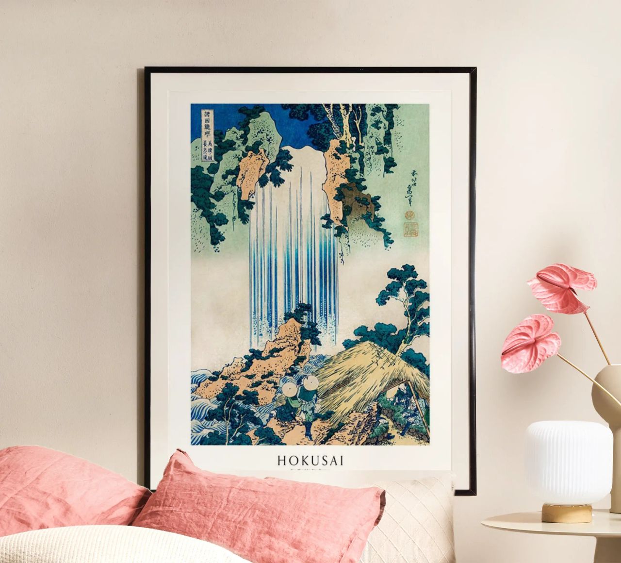 bergen watervallen heuvels rivieren hokusai poster van ungker store