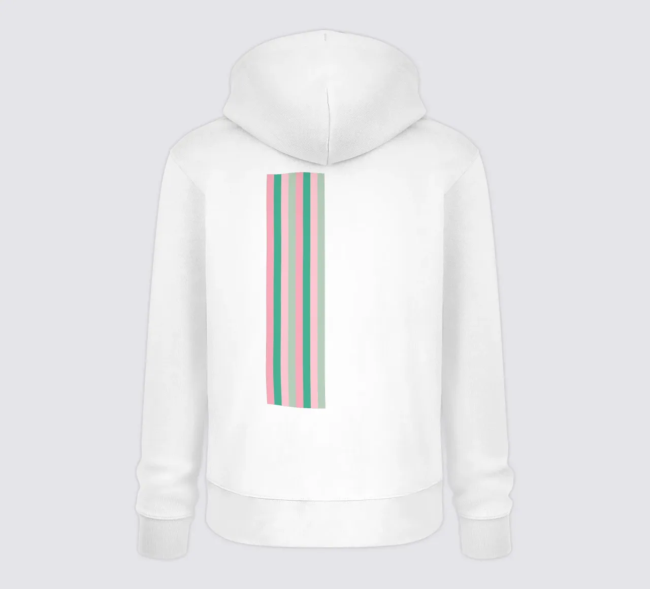 Nastro a strisce verde e rosa felpa con cappuccio da SilverPegasus