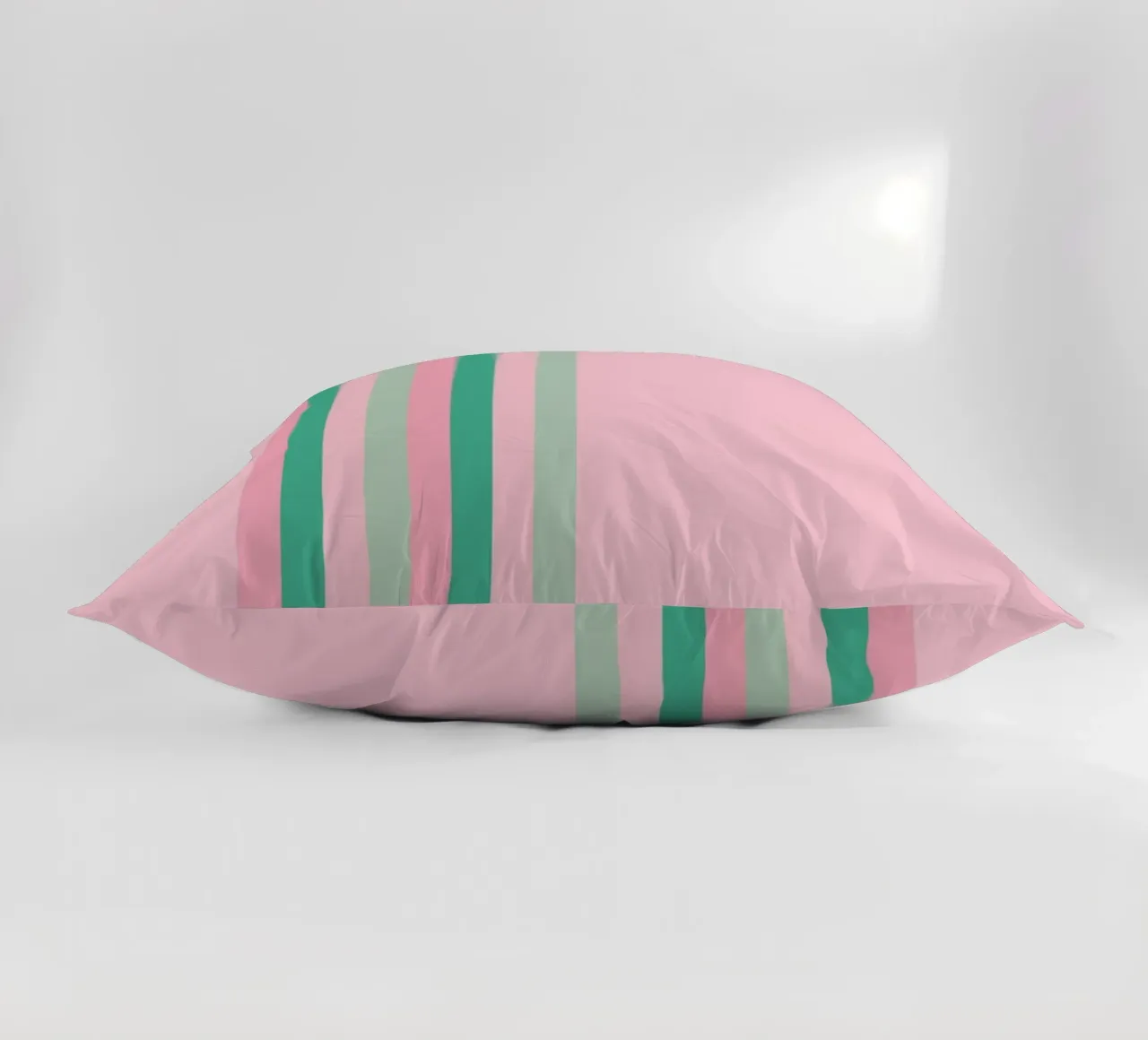 Nastro a strisce verde e rosa cuscino da SilverPegasus