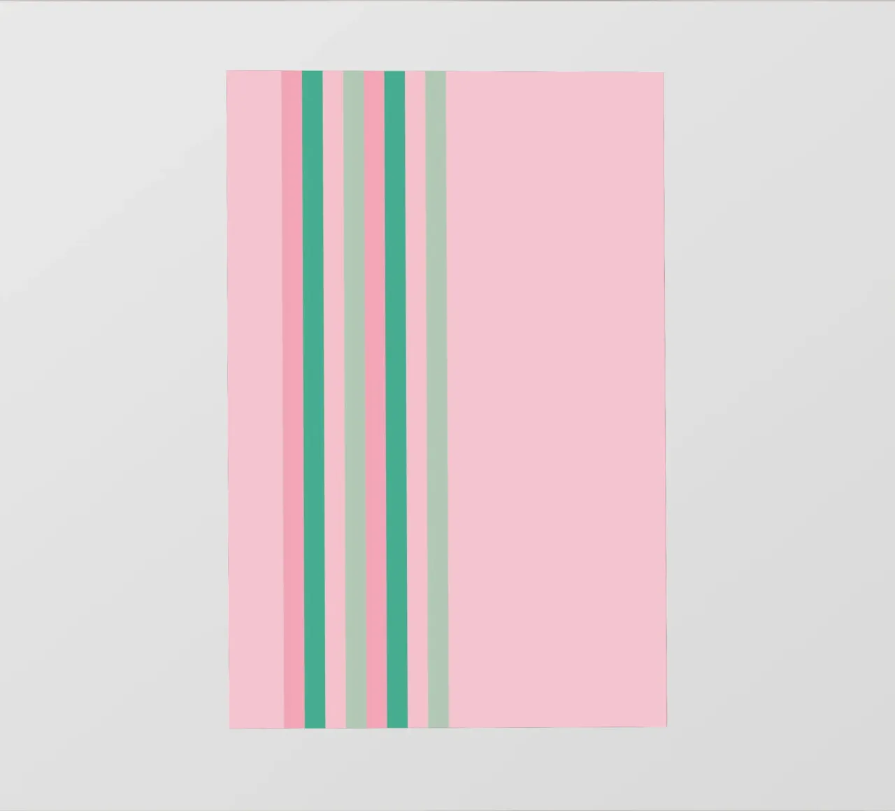 Nastro a strisce verde e rosa telo in pvc da SilverPegasus