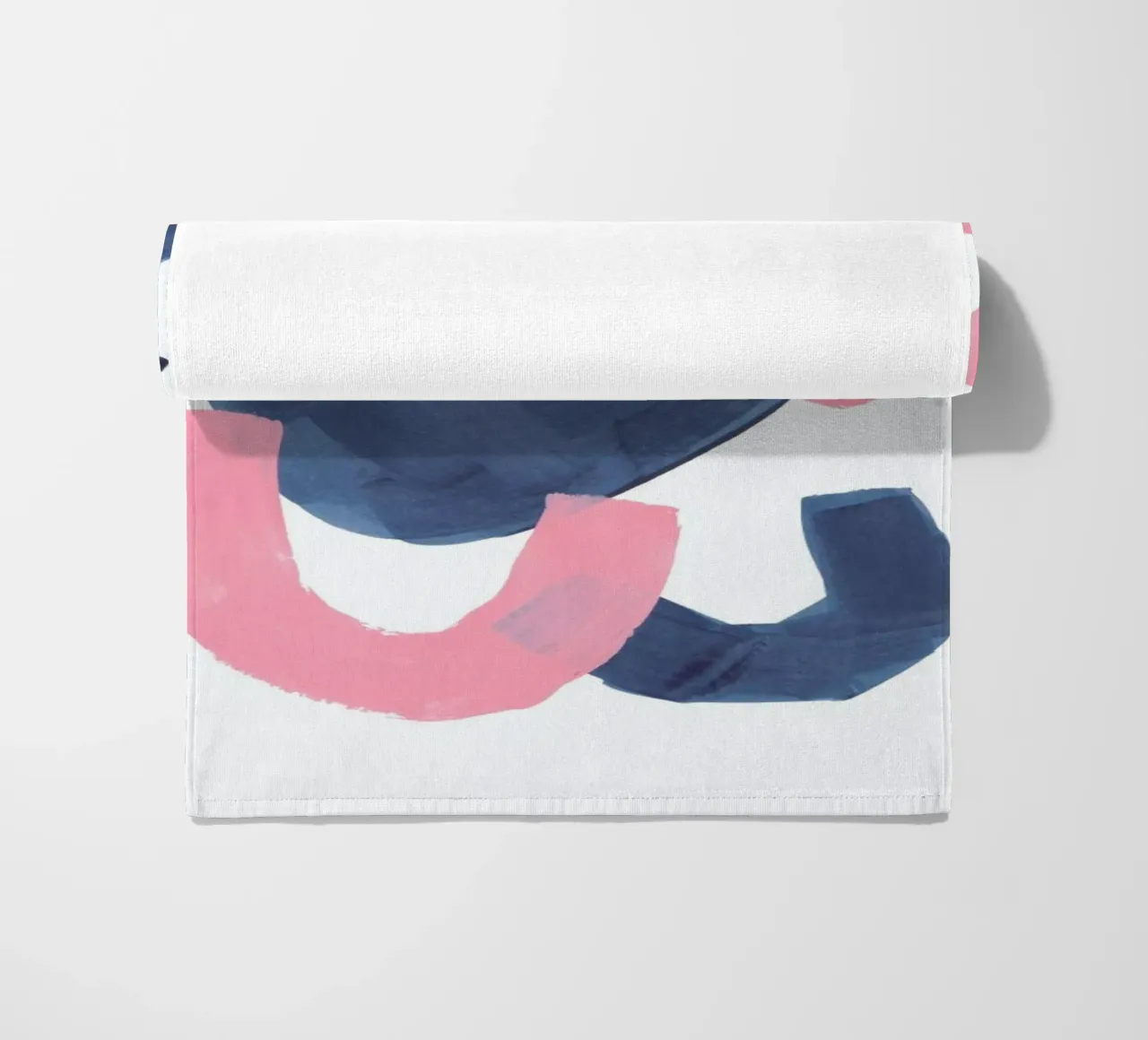 Navy Pink Jewels strandhanddoek van EnShape
