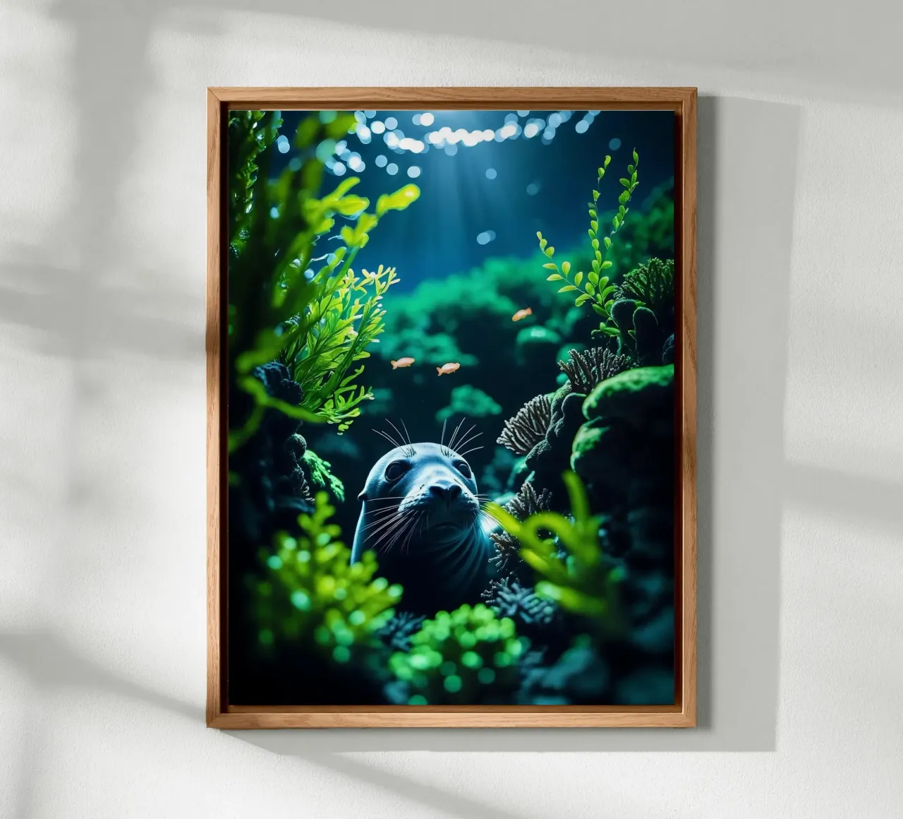 ✨🦭 Seal ✦ Glimmer Hideaway 🌙 alu-dibond by LUMAQUA STUDIO