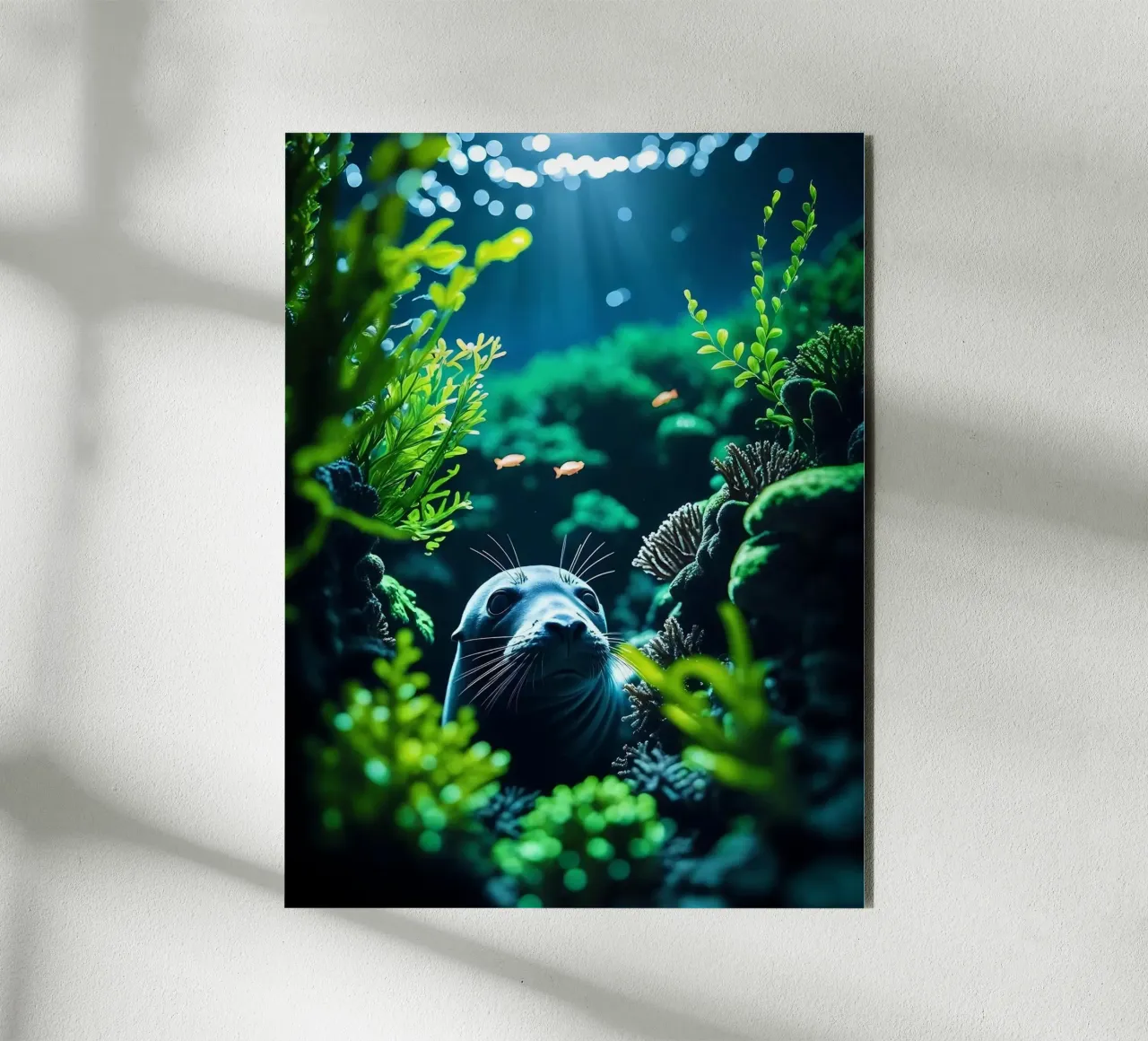 ✨🦭 Seal ✦ Glimmer Hideaway 🌙 alu-dibond by LUMAQUA STUDIO