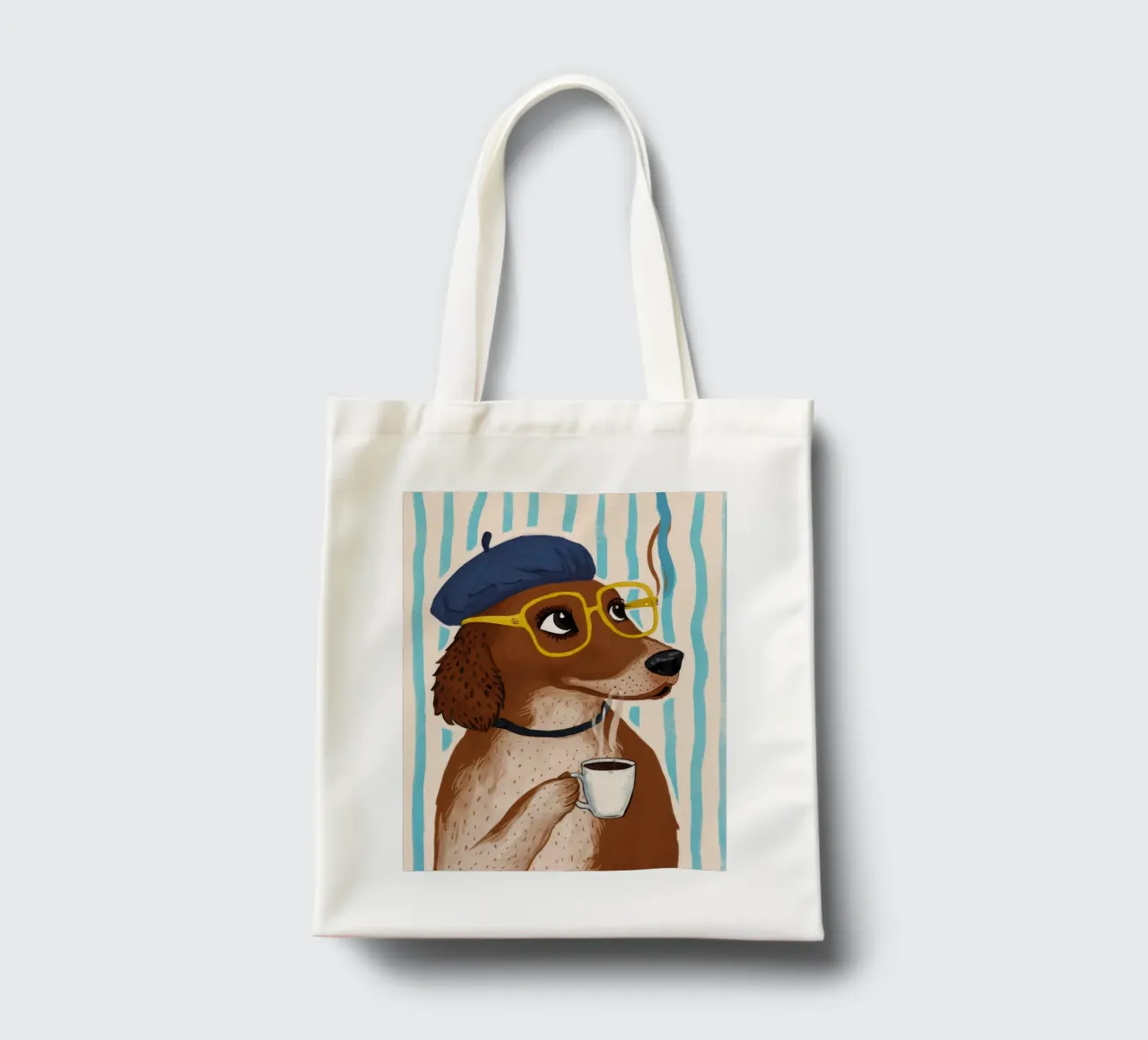 Dapper Dog's Cafe tote bag de Grande Serene